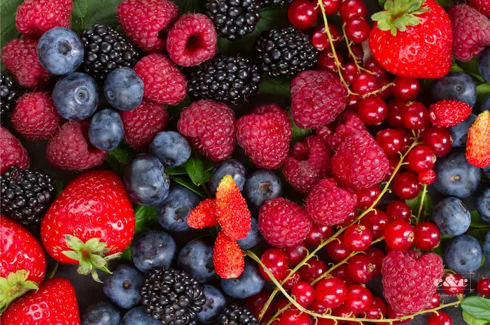image of fresh mixed berries for a gluten-free cake