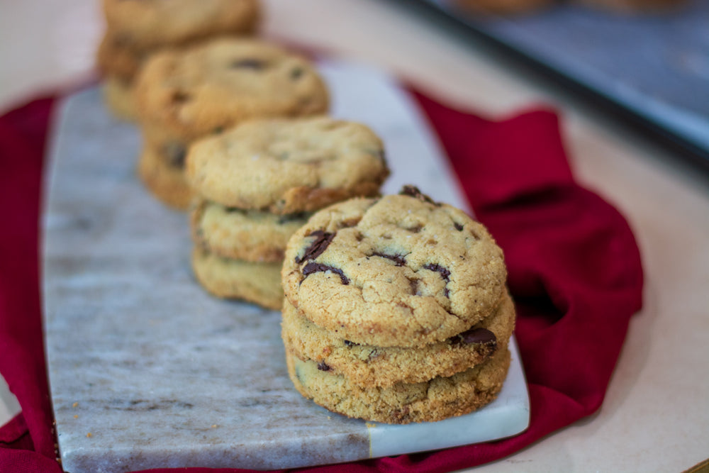 
                      
                        Butter Toffee Dark Chocolate Cookies*
                      
                    