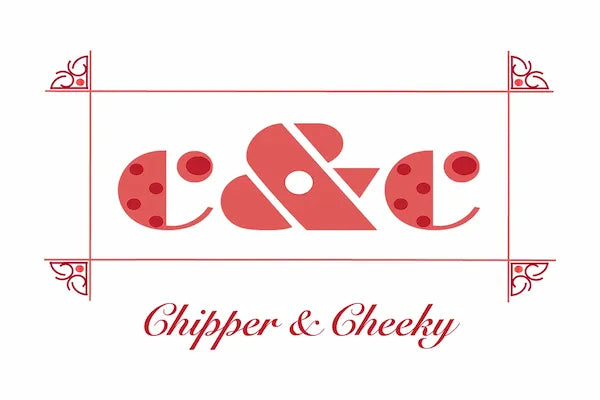 Logo image of Chipper and Cheeky Gluten-Free Cake Studio - Luxury Dedicated Gluten-Free Patisserie - with the words Chipper & Cheeky.