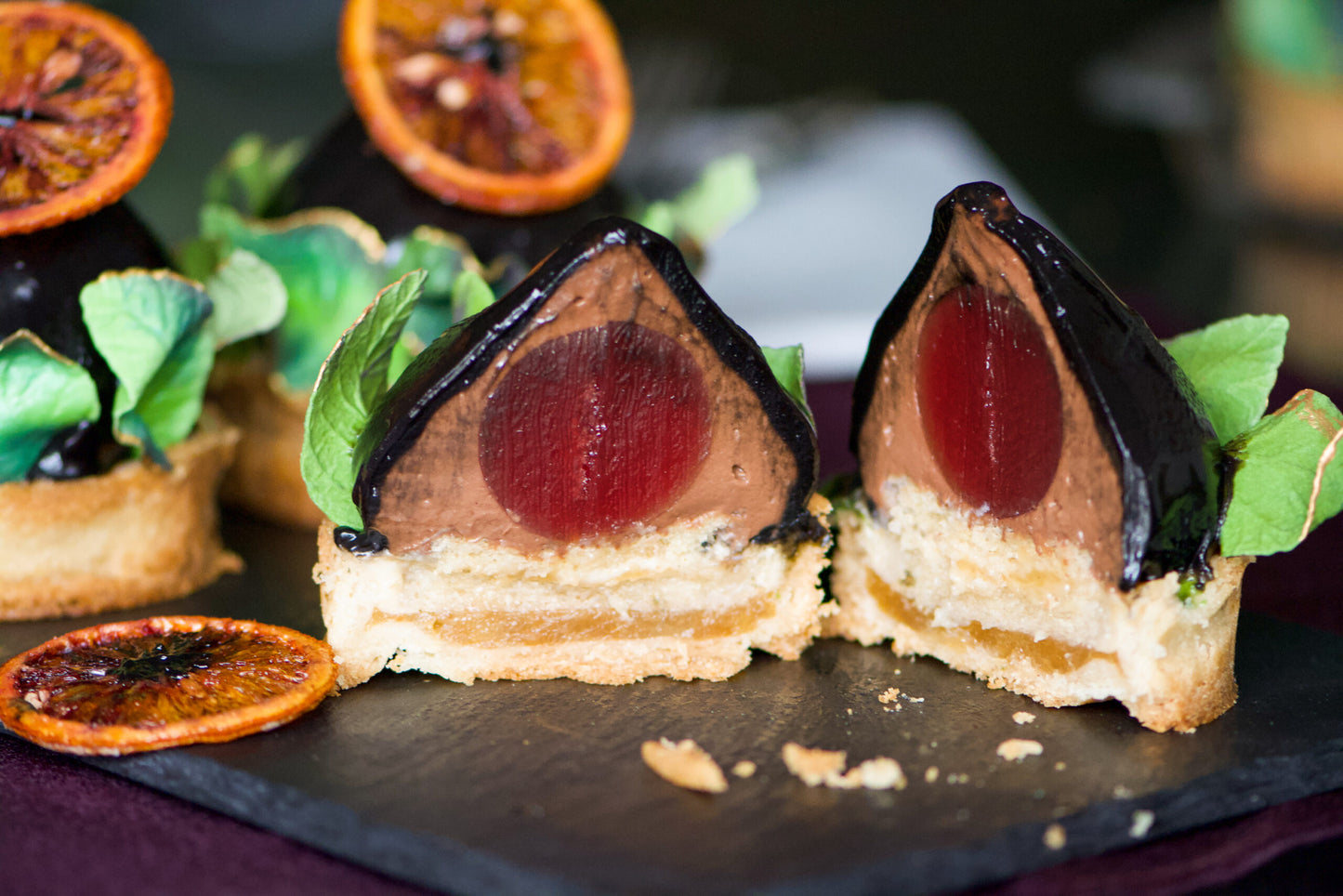 Chocolate Blood Orange Entremet